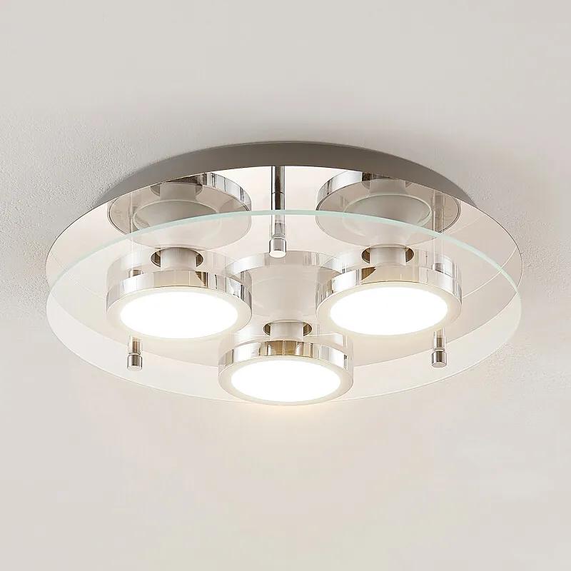 Gabryl LED plafondlamp, 3-lamps, rond - lampen-24