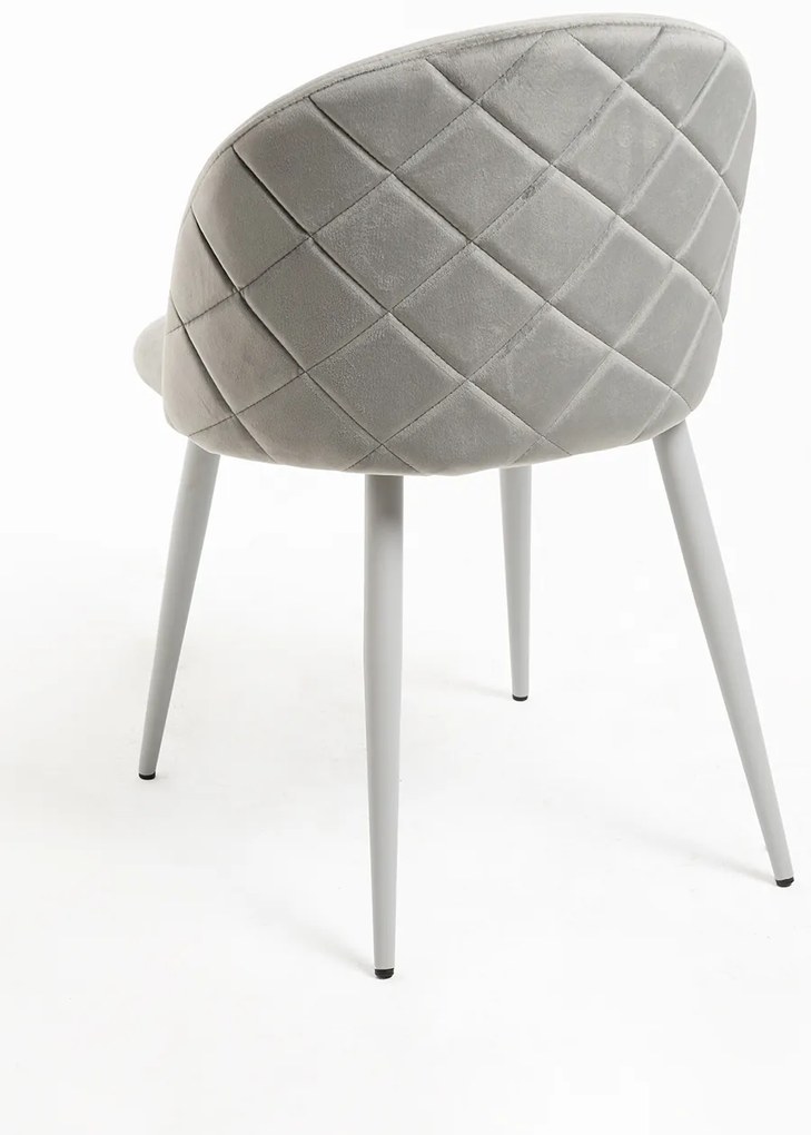 Set 4 fluwelen Vint Stoelen
