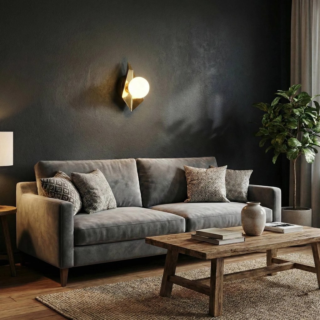 WANDLAMP APP1411-W BLACK GOLD