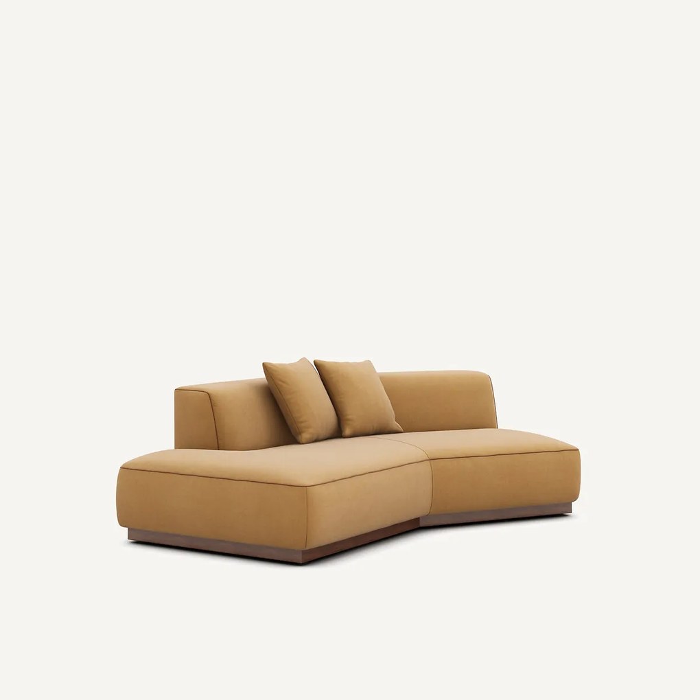 Halve bank links in linnen fluweel, JACOPO