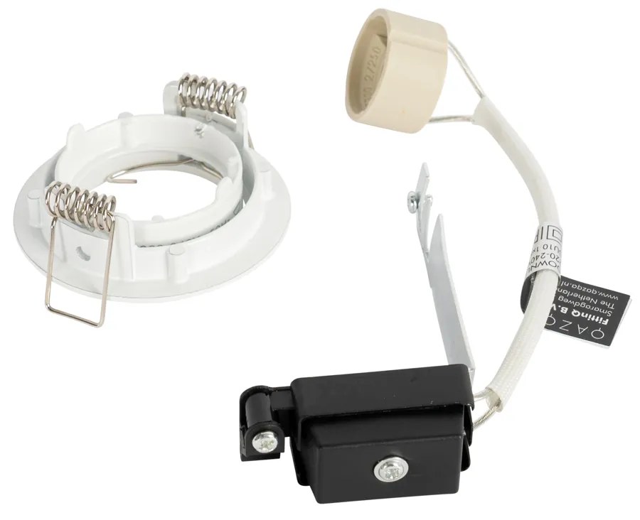 Set van 6 inbouwspots wit GU10 35mm - Edu