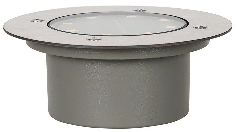 Set van 6 grondspots staal incl. LED IP65 Solar - Terry