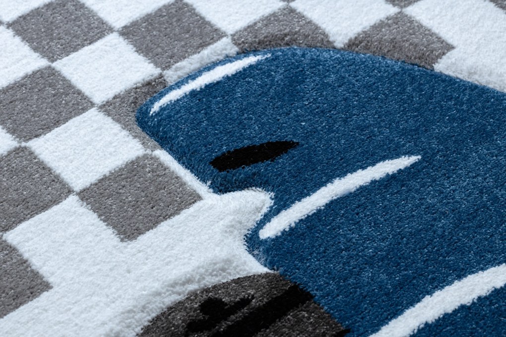 Tapijt PETIT RACE auto FORMULE 1 AUTO blauw