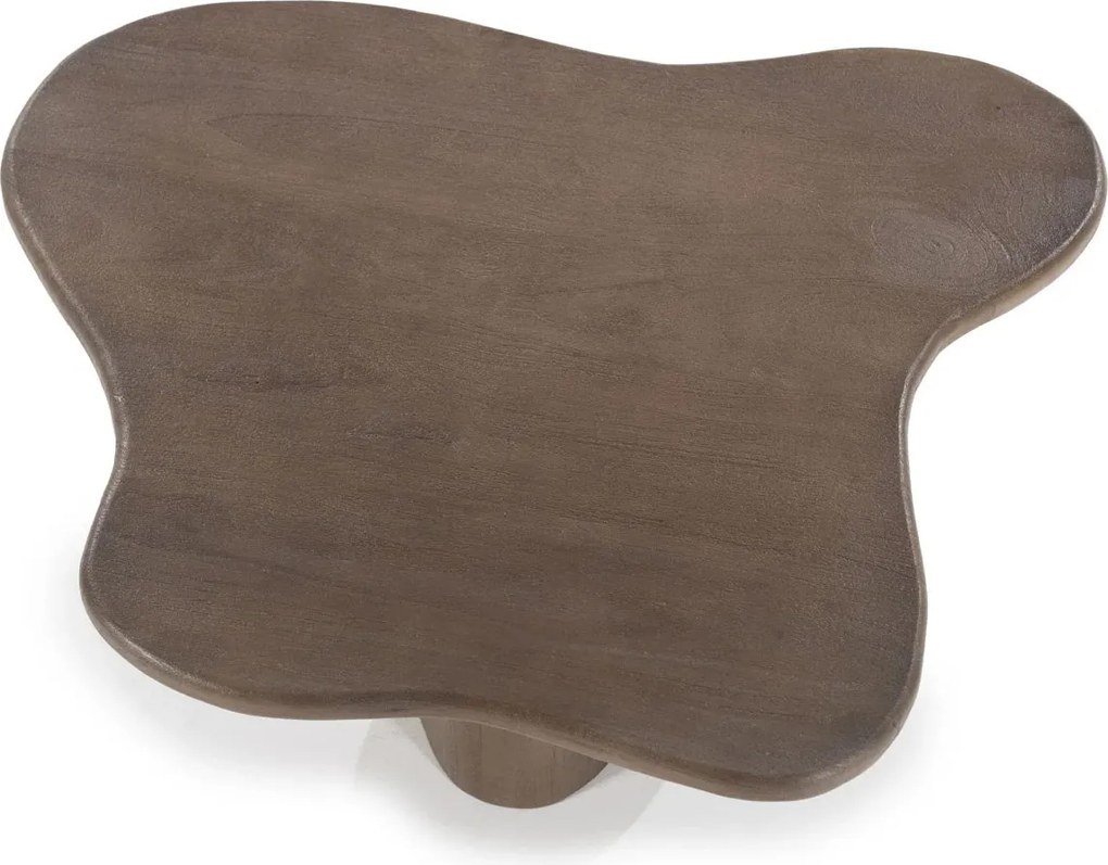 Scandinavische Salontafel Set Mangohout Bruin - 75 X 75cm.