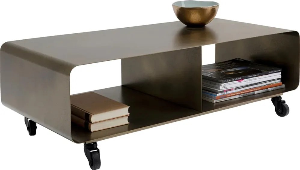 Tv-meubel Op Wielen Brons - 90x42x30cm.