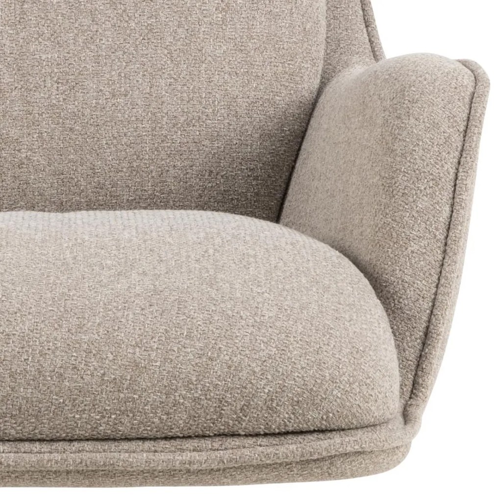 Moderne Fauteuil Beige Draaibaar