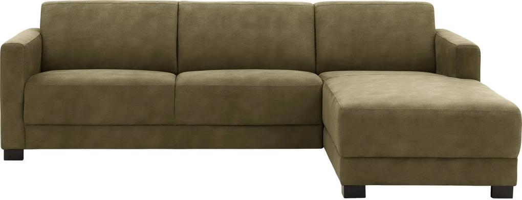 Goossens Hoekbank My Style Met Chaise Longue Microvezel groen, microvezel, 2,5-zits, stijlvol landelijk met chaise longue rechts