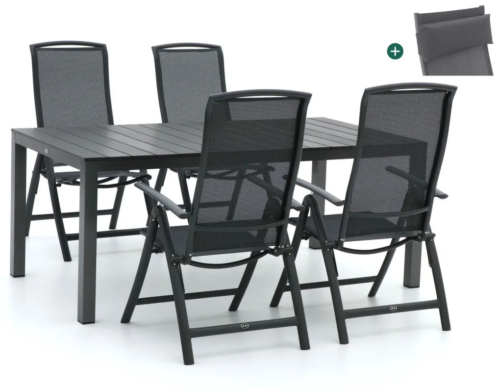 R&S Design Capri/Fidenza 183cm dining tuinset 5-delig verstelbaar