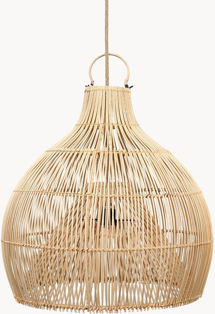Handgeweven rotan hanglampkap Lobster Trap