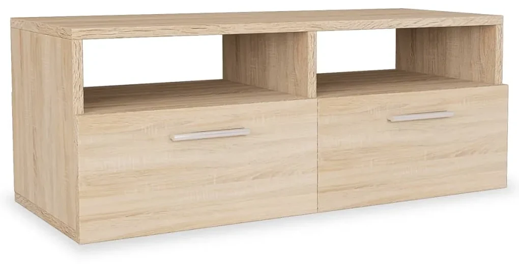 vidaXL Tv-meubel 95x35x36 cm spaanplaat eikenkleurig