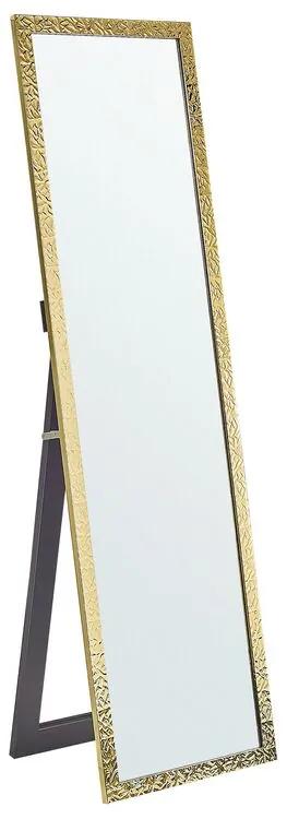 Staande Spiegel 40 x 140 cm Goud BRECEY Beliani