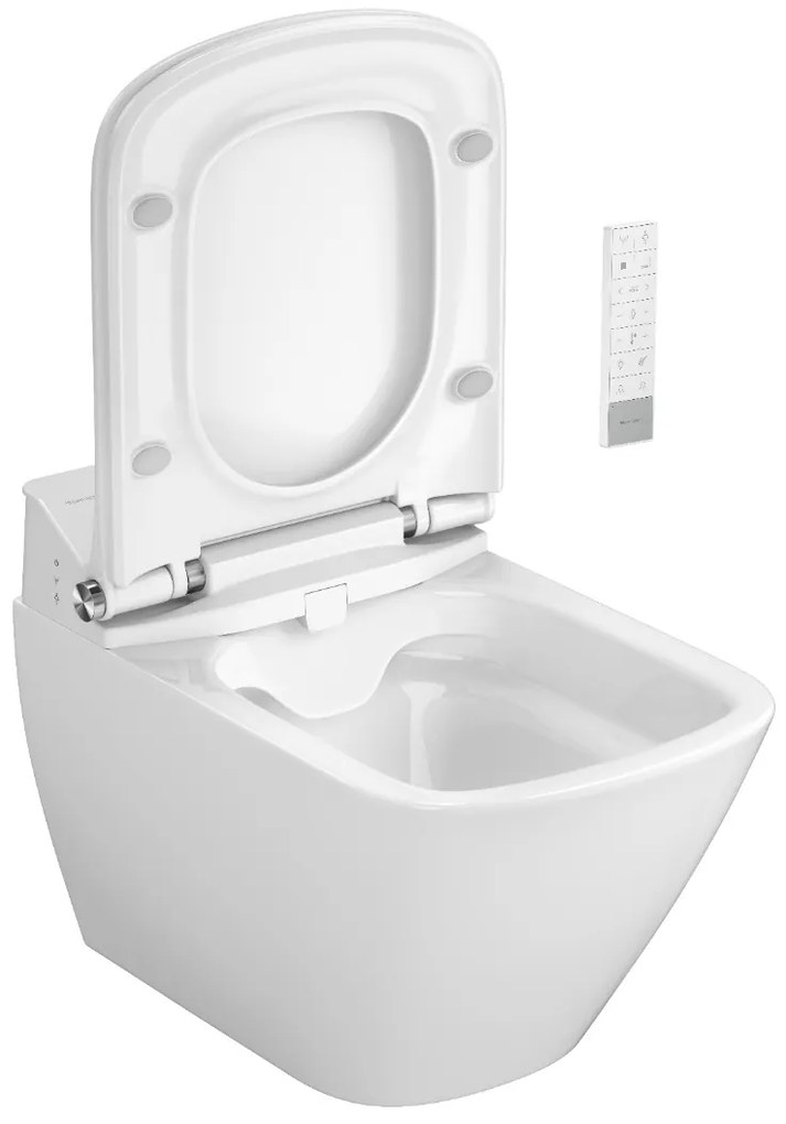 Plazan Genera Comfort Square douche wc randloos met softclose zitting