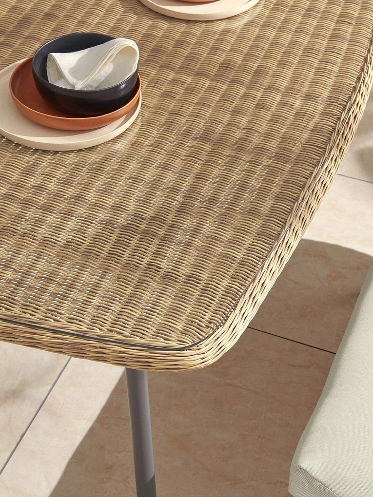 The Outsider Hoek Lounge Diningset - Jonah - Wicker - Naturel - The Outsider