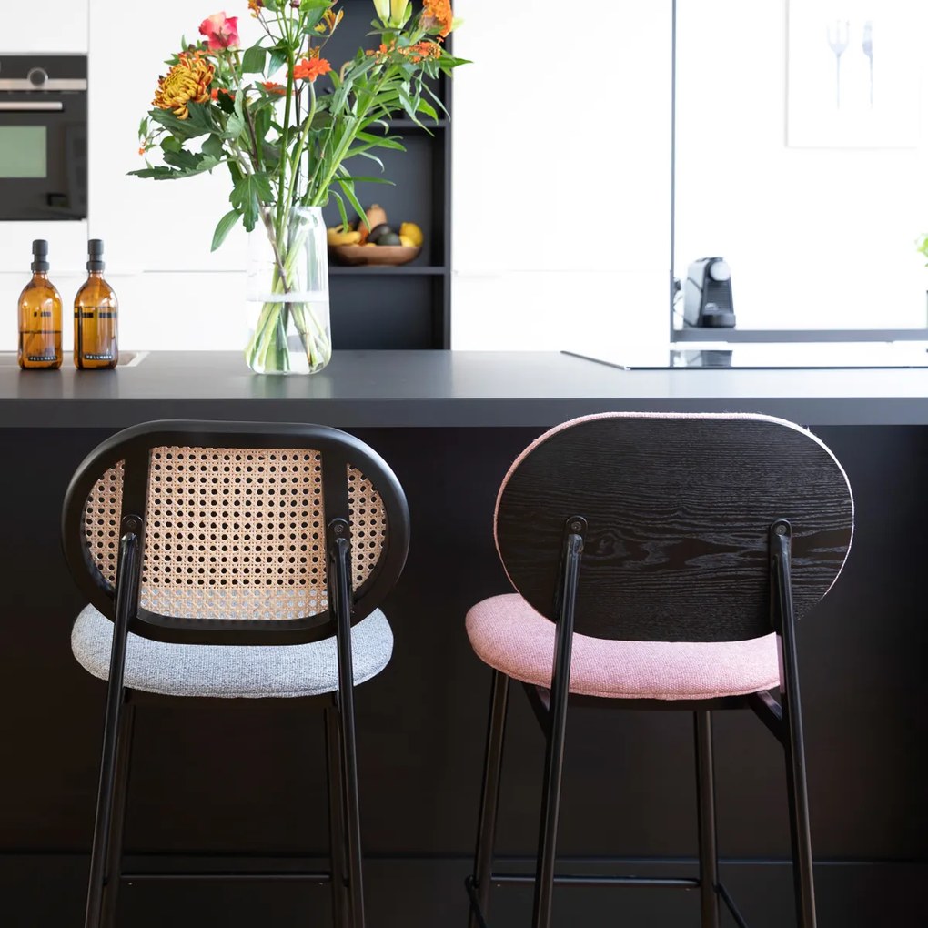 Zuiver Spike Counter Barkruk Retro Design Roze