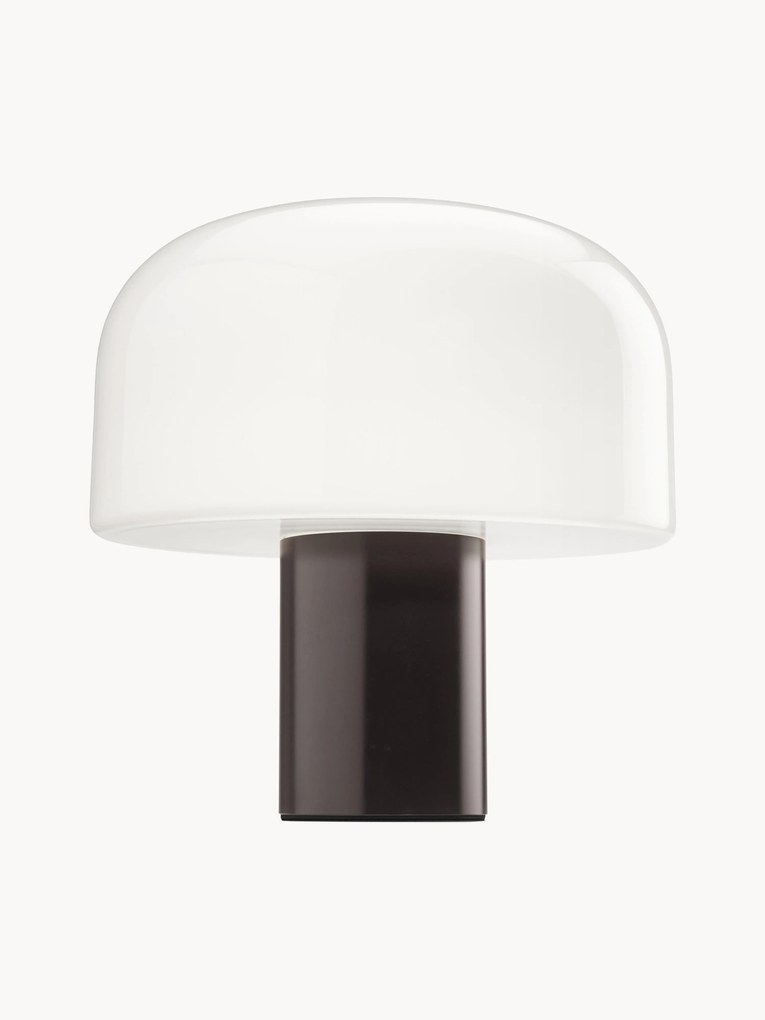 Dimbare tafellamp Bellhop van opaalglas