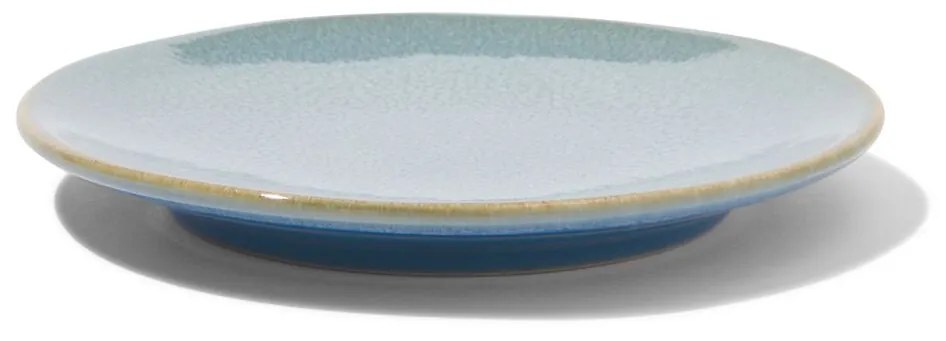 HEMA Gebaksbord Ø16.5cm Porto Reactief Glazuur Blauw (blauw)