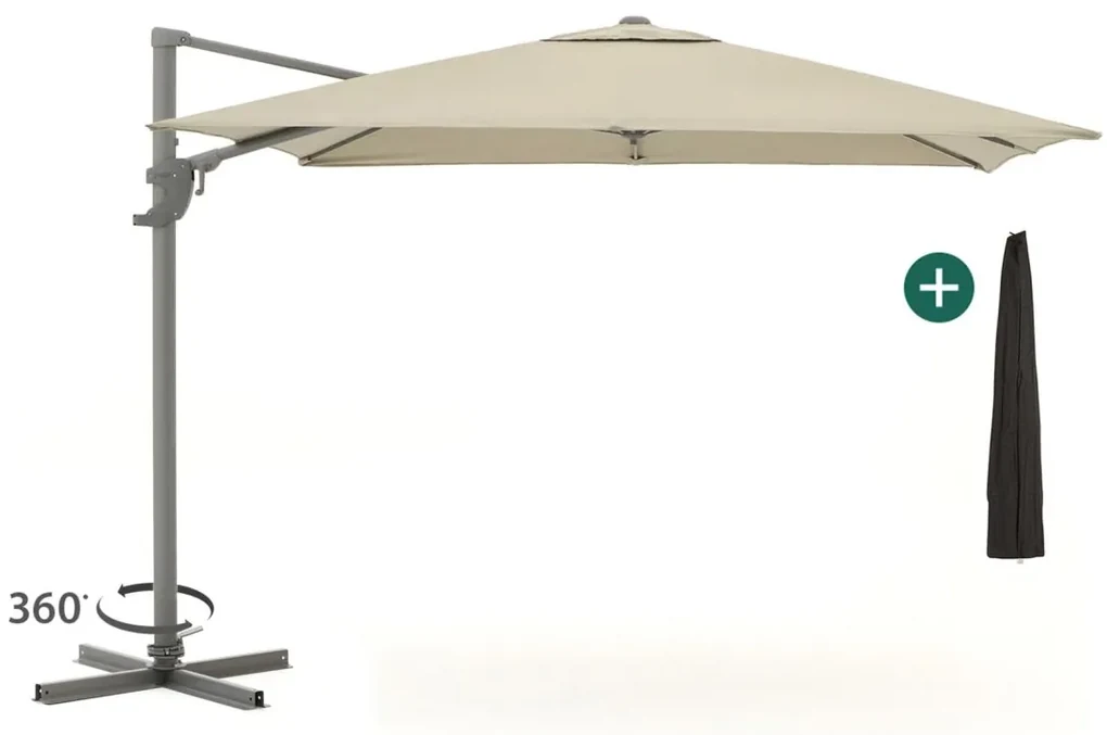 Shadowline Francisco zweefparasol 300x300cm