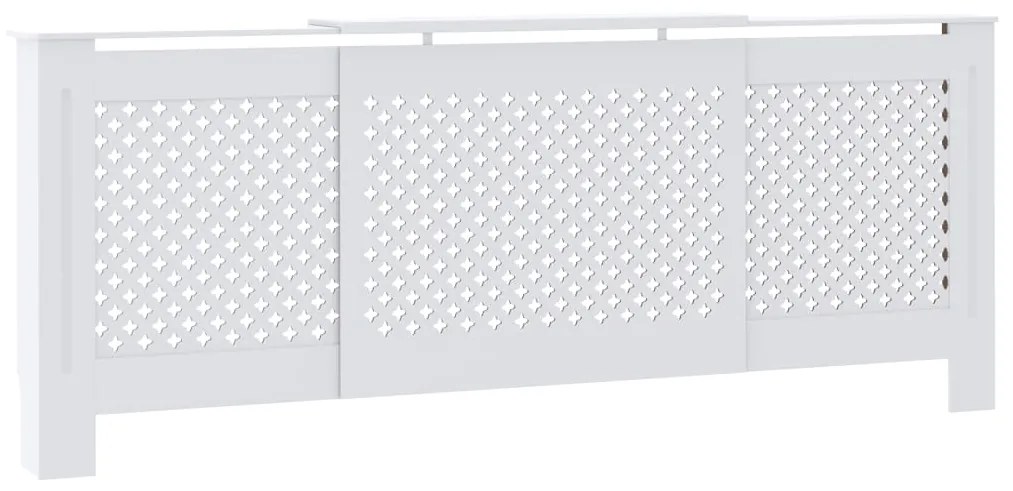 vidaXL Radiatorombouw 205 cm MDF wit