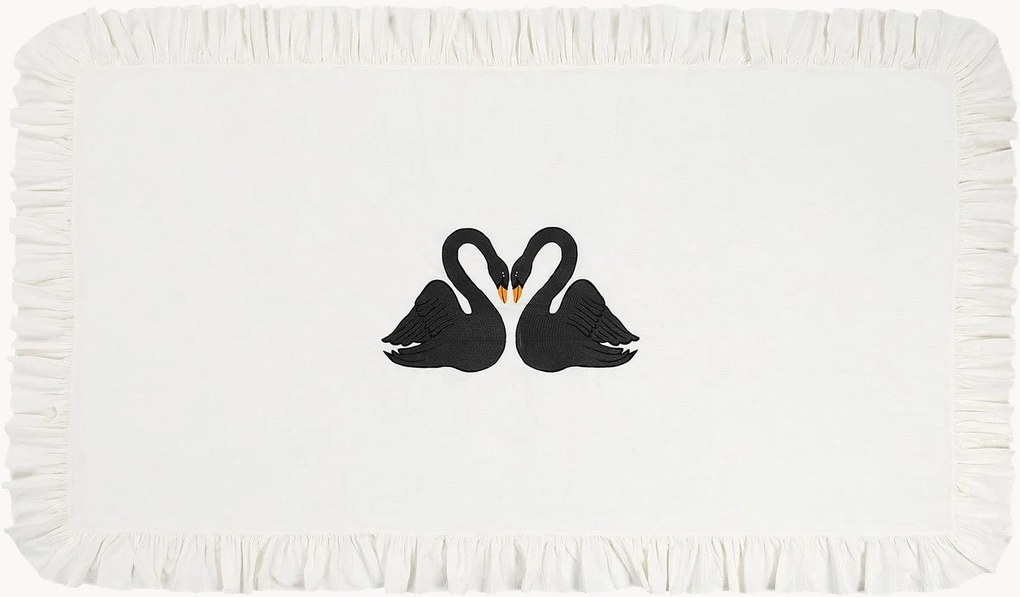 Katoenen tafelkleed Black Swan