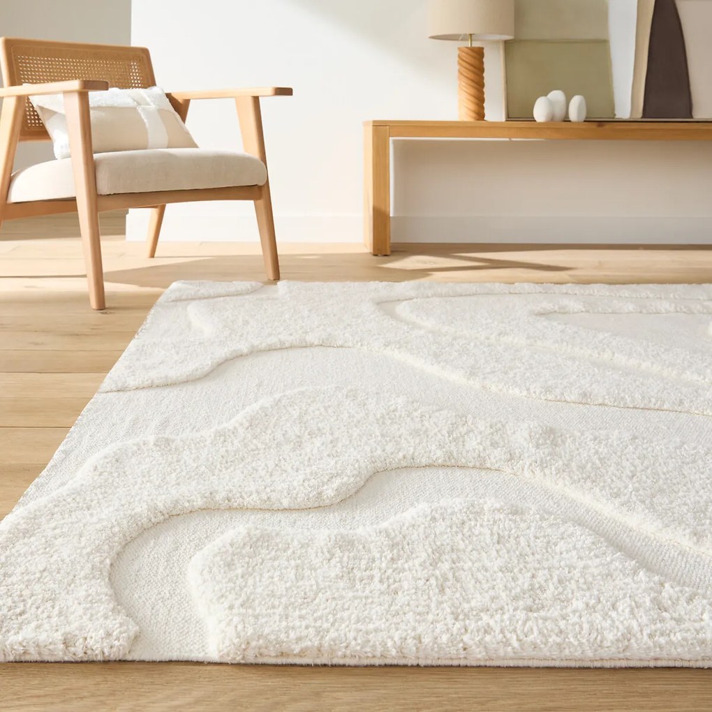 Vloerkleed 100% katoen, Limestone