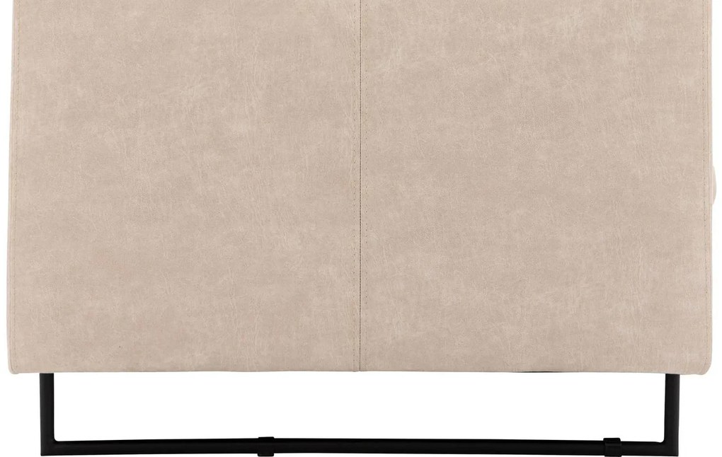 Goossens Excellent Bank Jovani beige, micro leer, 2-zits, urban industrieel