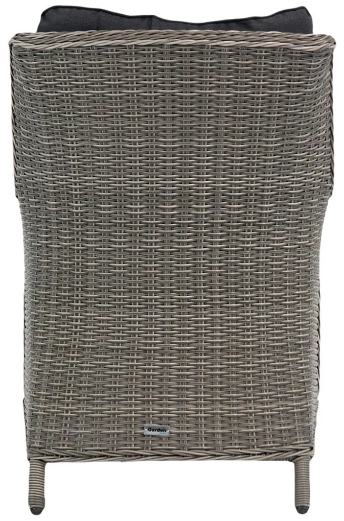 Tuinset 6 personen 217 cm Wicker Grijs Garden Collections Aberdeen/Young