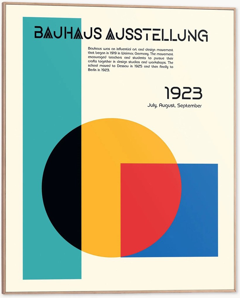 Ingelijste digitale print Bauhaus