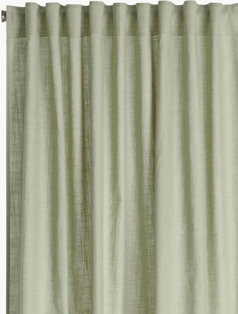 Transparante multibandgordijnen Jennie, 2-delig, B 140 cm