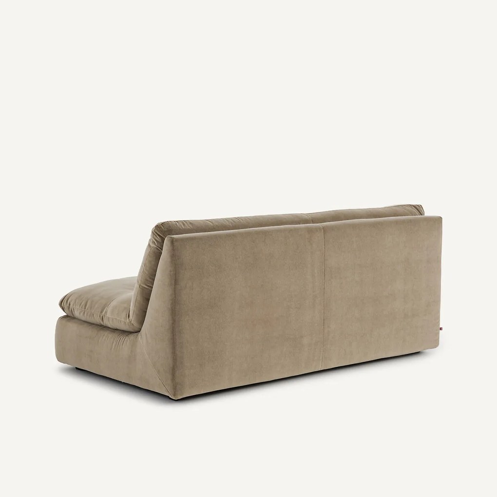 3-zits modulaire bank in stonewashed fluweel, GIULIANO