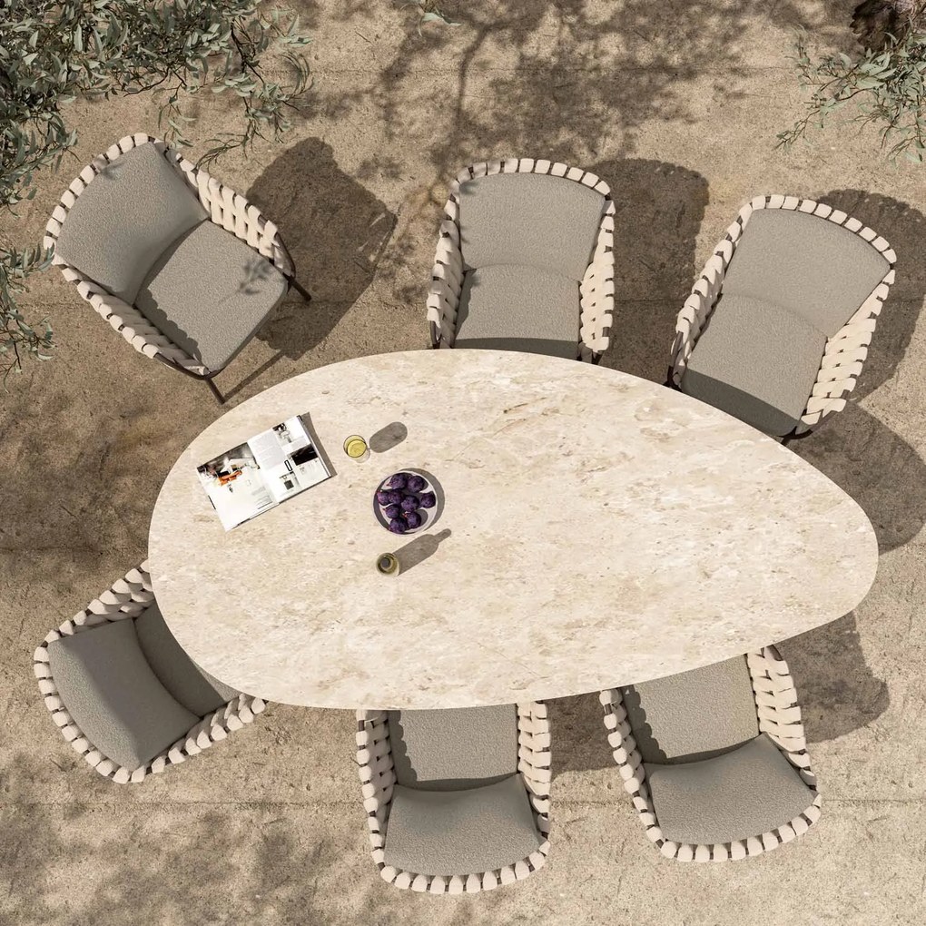 4 Seasons Outdoor Montera tuinstoel terre SALE Tuinstoel bruin weerbestendig