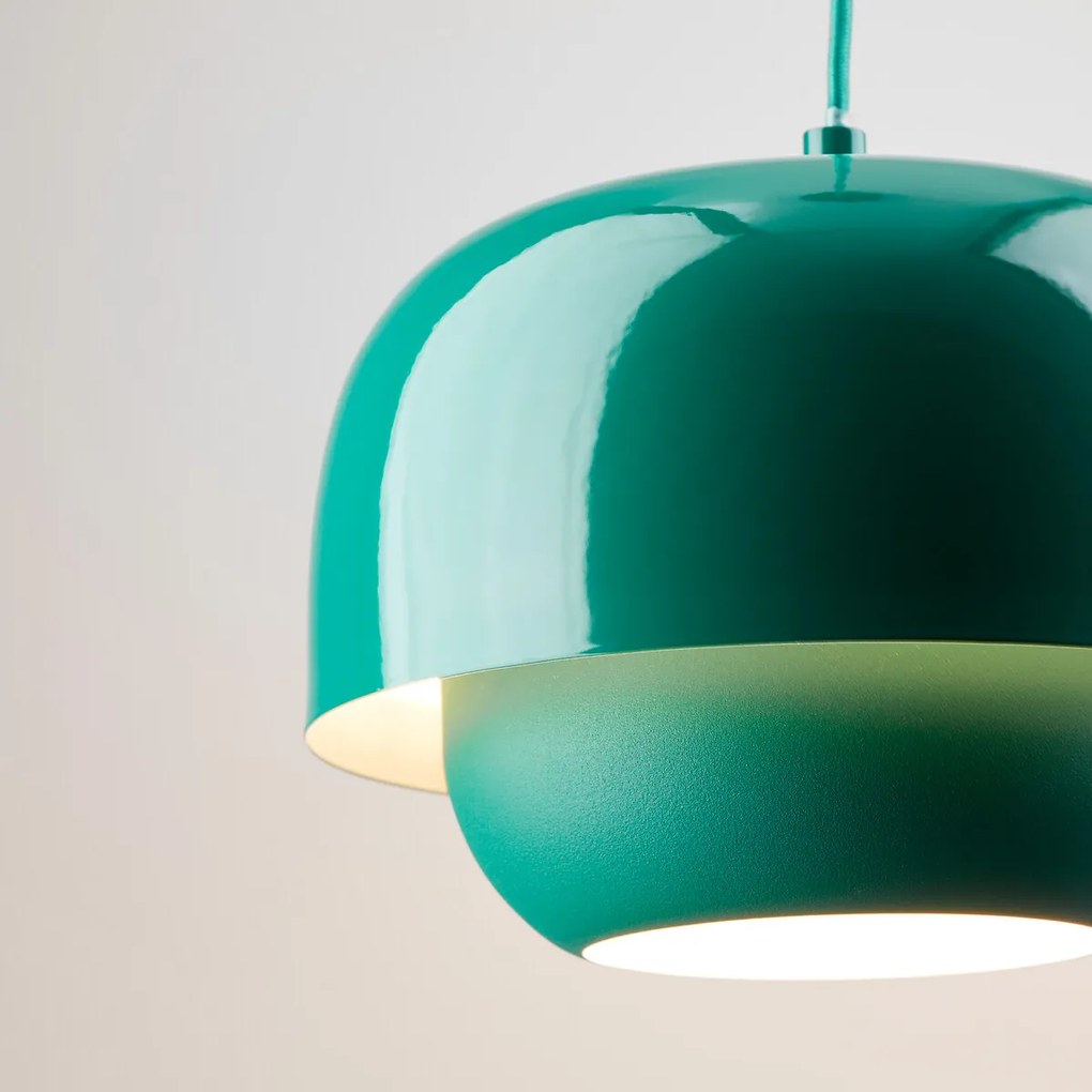 Hanglamp van gekleurd metaal Ø21,4 cm, Kinoko