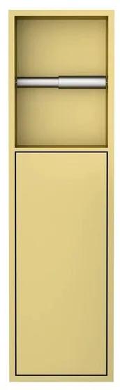 Best Design closetrolhouder 12x17x60cm inbouw met deur goud mat 4013780