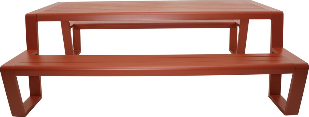 Lesli Living Picknickset-Estilo-Rood-Aluminium-220cm-Lesli Living