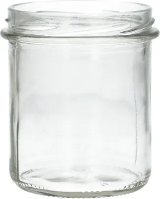 Inmaakpot zonder deksel, hittebestendig glas, 350 ml