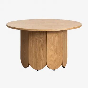 Ronde Houten Salontafel (ø80 Cm) Vinsey Style Essenfineer - Sklum