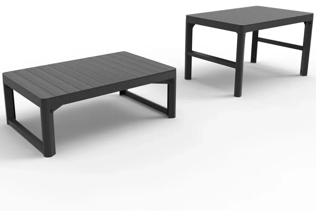 Allibert Tuintafel Lyon grafiet 232300