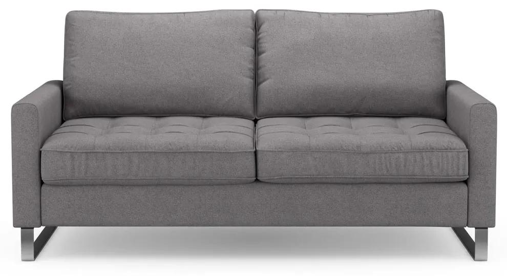 Rivièra Maison - West Houston Sofa 2,5 Seater, oxford weave, steel grey - Kleur: grijs