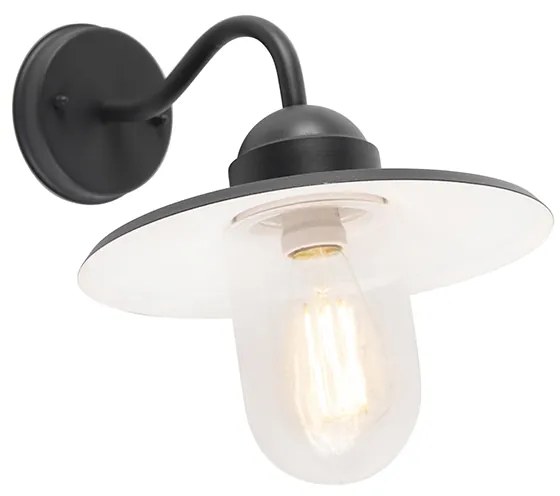 Smart landelijke wandlamp antraciet IP44 incl. wifi E27 - Kansas