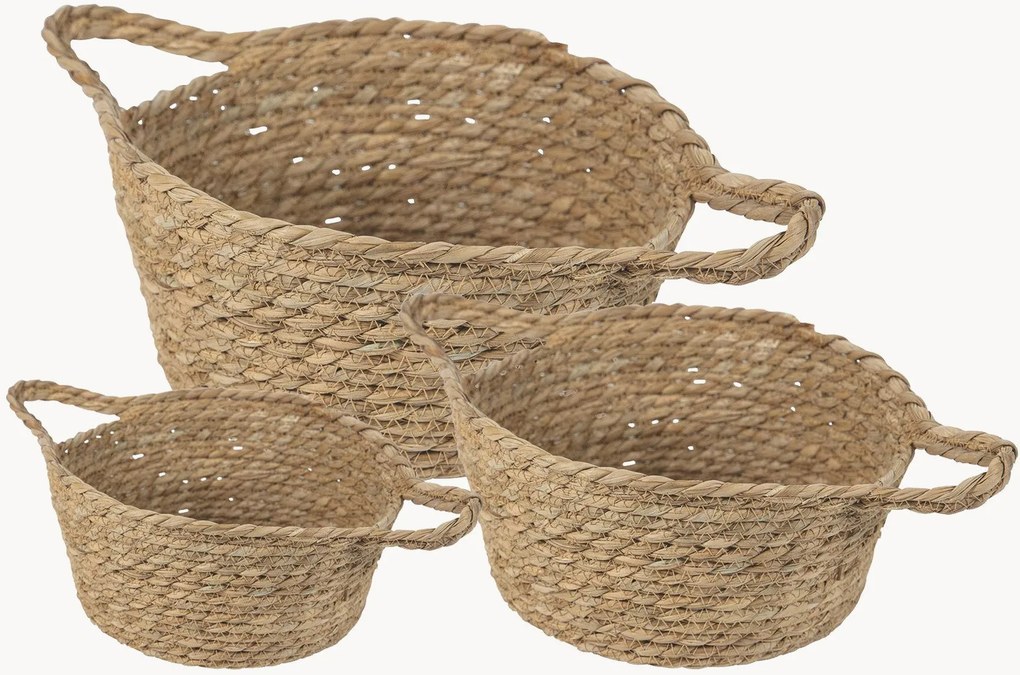 Rotan manden Natural, 3-delig