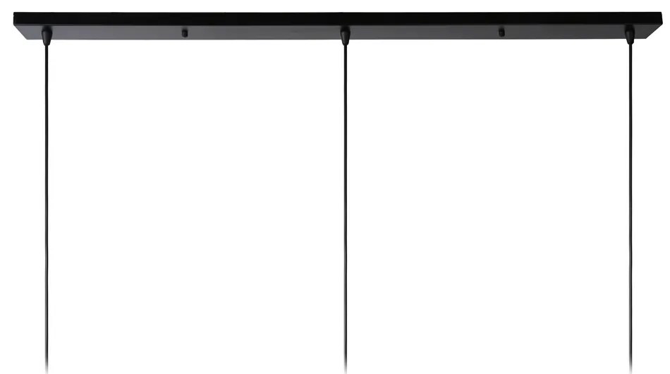 Lucide Dikra hanglamp 150cm 3x E27 zwart