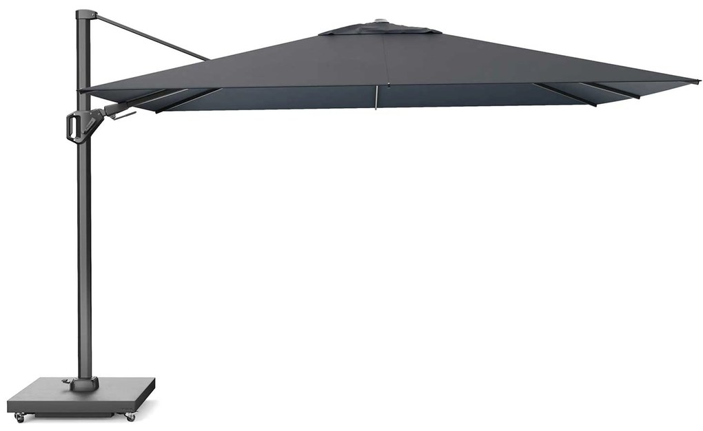 Platinum Challenger zweefparasol 2.6x3.5m T2 premium (excl. voet) faded black