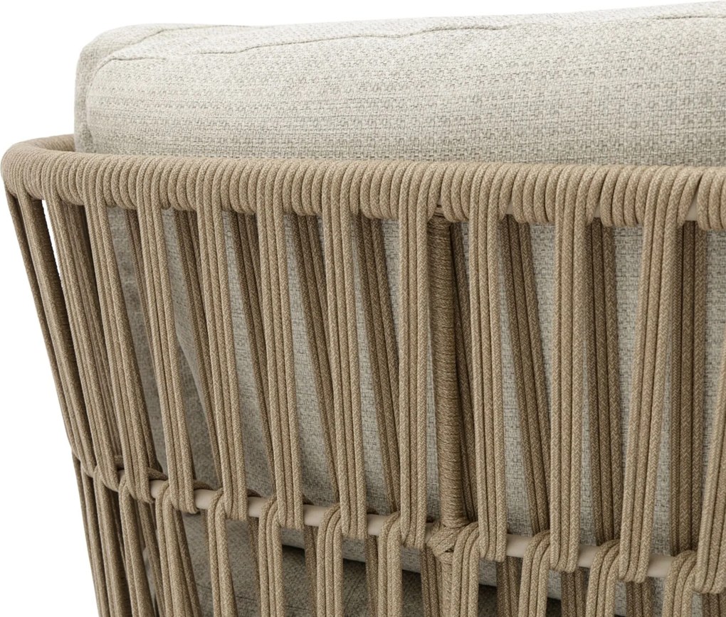 Hoek loungeset 5 personen Rope Taupe  Coco Elara/Ibiza