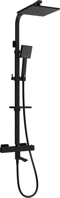 Mexen CQ45 bad-douchecombinatie met regendouche en thermostatische kraan, zwart - 779104595-70