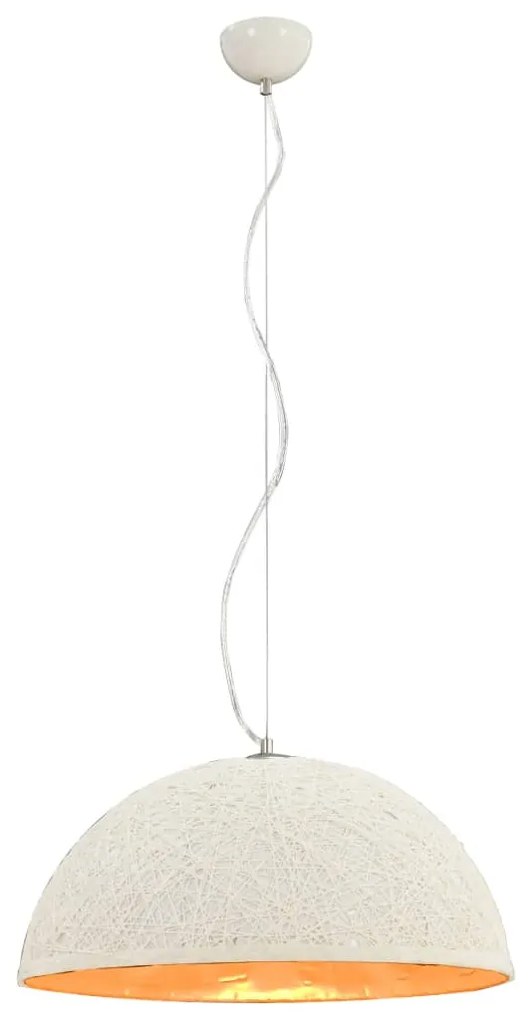 vidaXL Hanglamp E27 Ø50 cm wit en goud