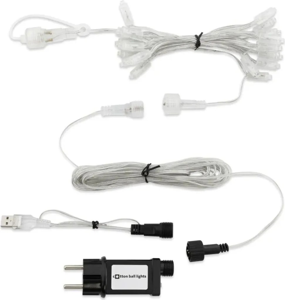 Cotton Ball Lights Outdoor lichtslinger - Starter Kit - Jardin