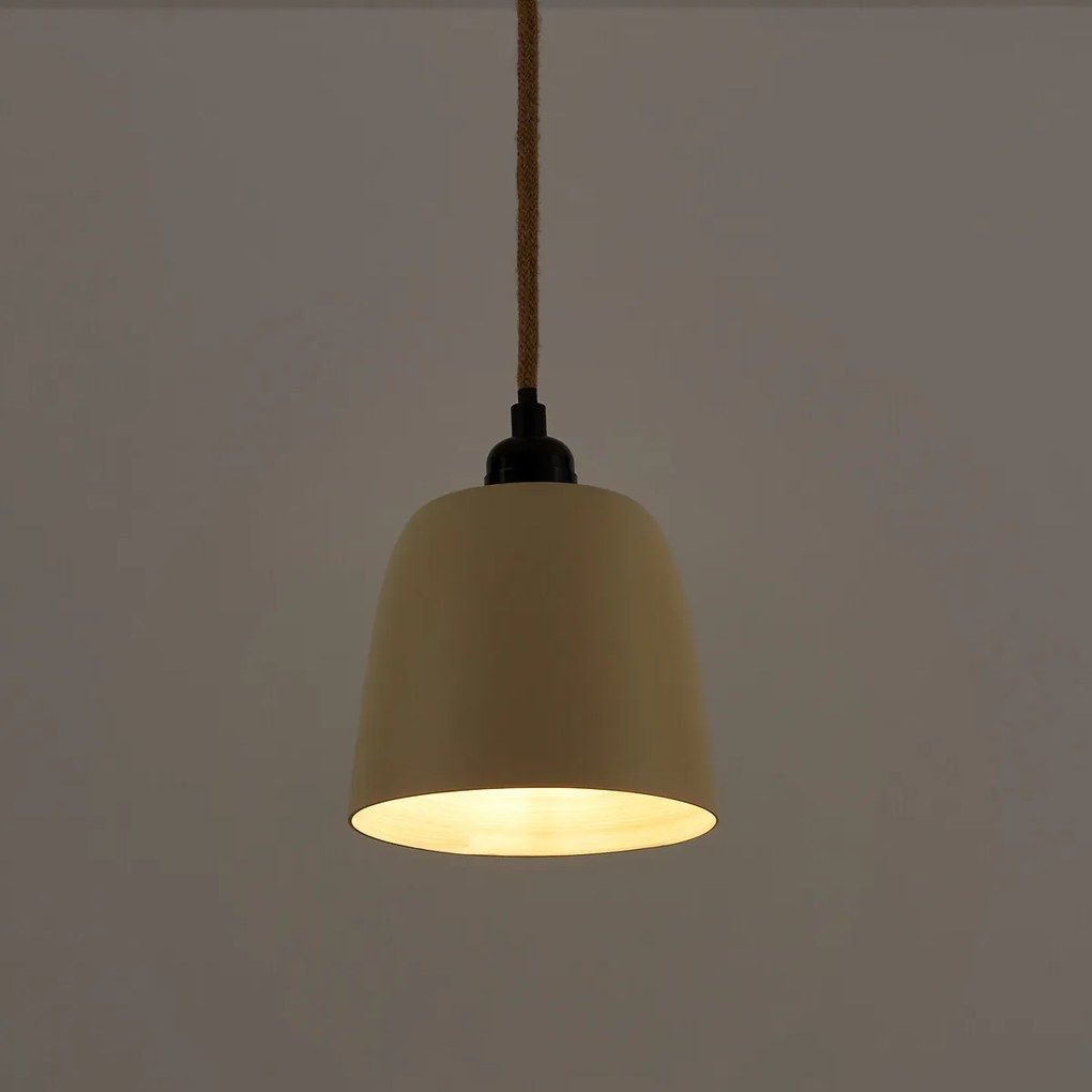 Hanglamp in gekleurd bamboeØ15 cm, Bineta