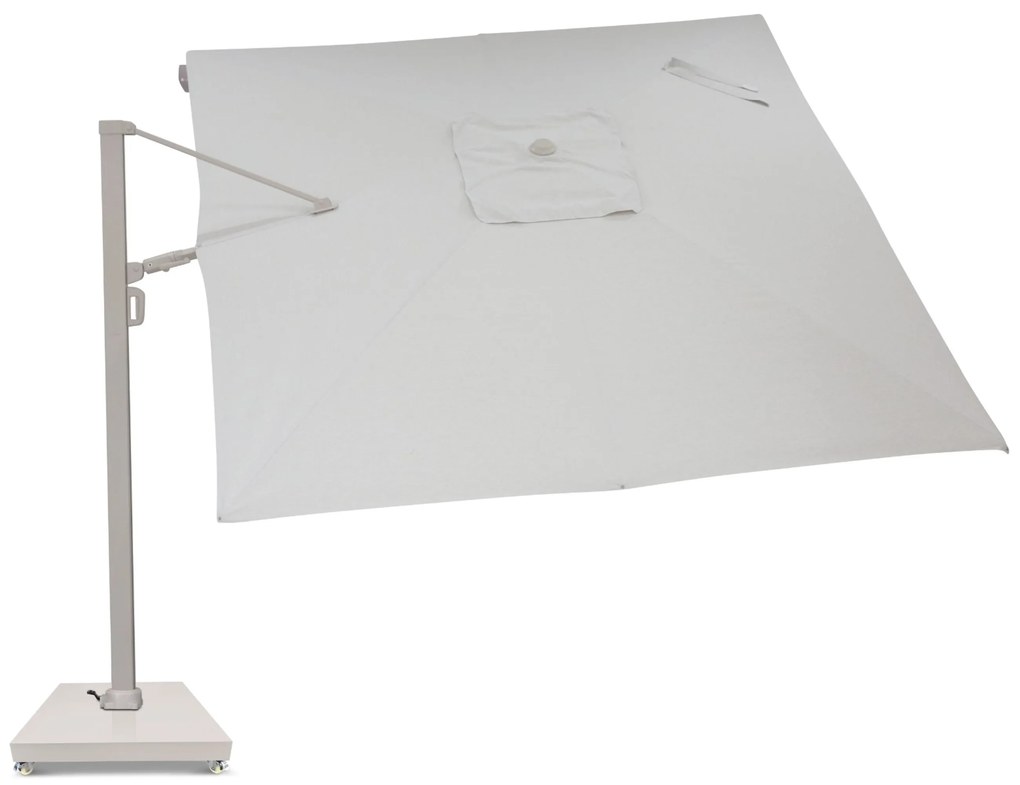 Zweefparasol  3x3.5m S2 Excellent (excl. voet) Taupe-naturel-bruin Camello Luna