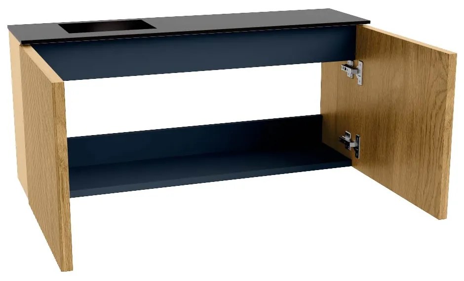 Mondiaz Joya 90cm toiletmeubel oak met wastafel faye links 1 kraangat urban