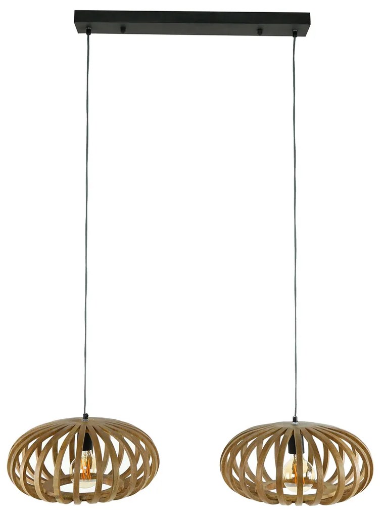 Mangohouten Hanglamp Spijlen