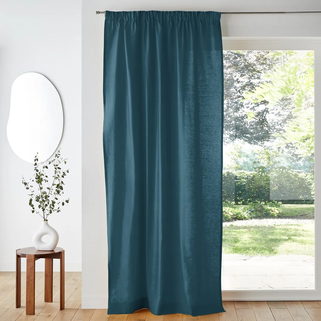 Puur katoenen gordijn, met aangerimpele bies en golf, Scenario